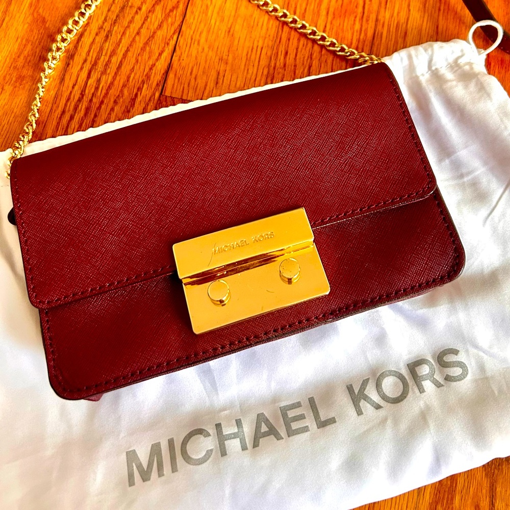 Michael Kors Burgundy Crossbody Bag